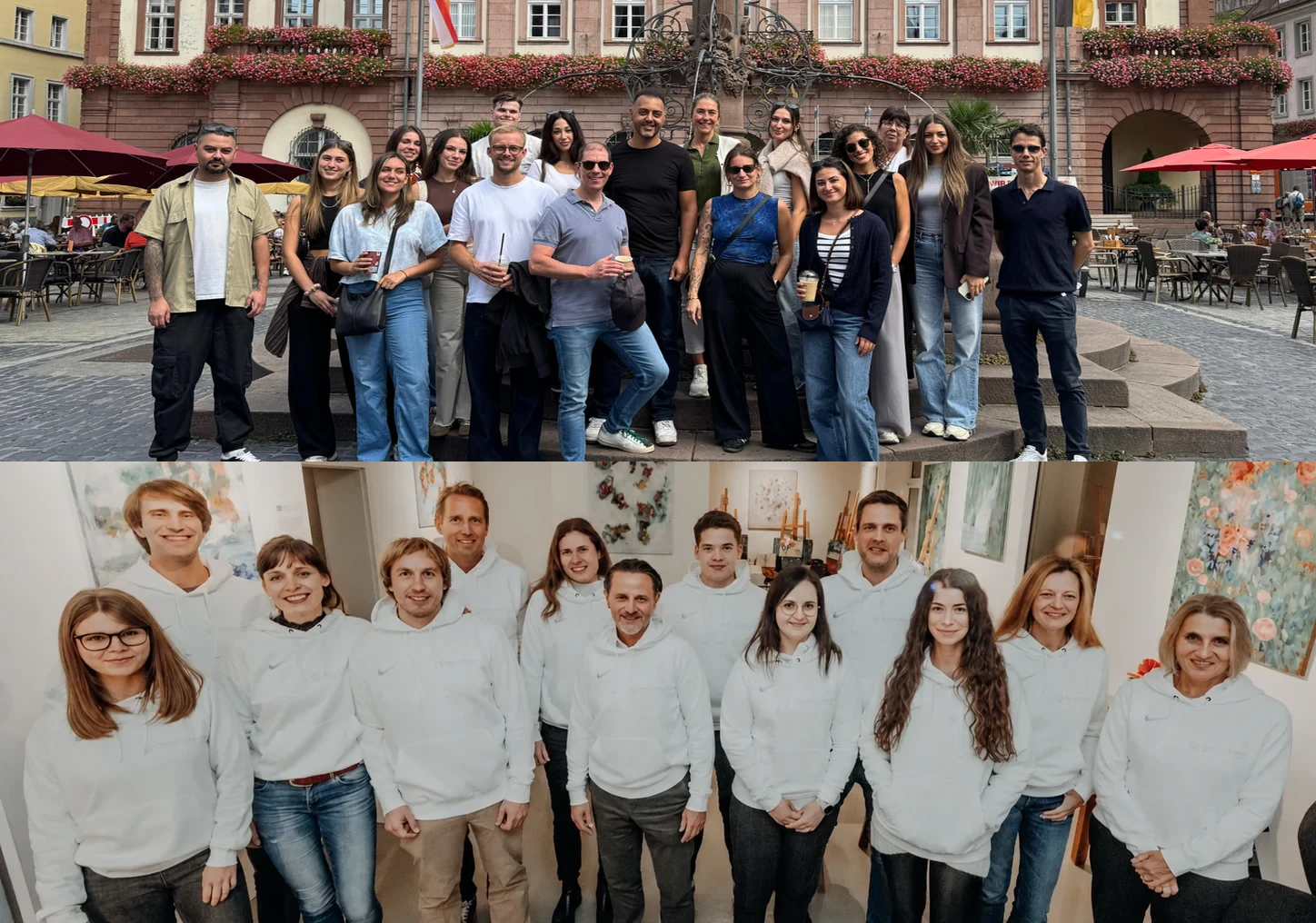 artgerecht Team und Community vor dem Firmengebäude