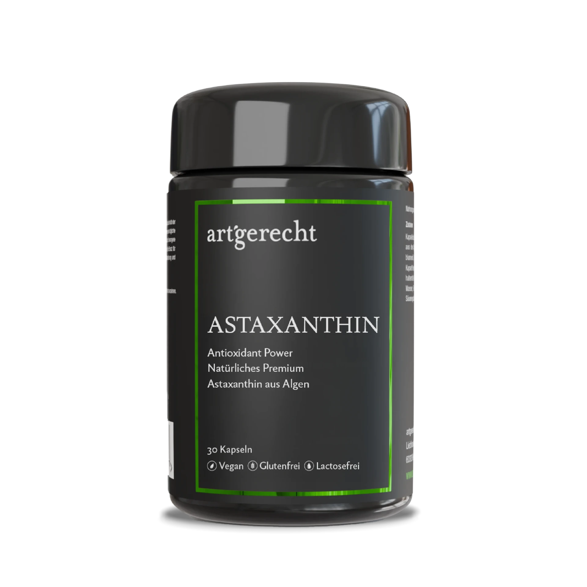 artgerecht Astaxanthin Kapseldose mit 30 Kapseln