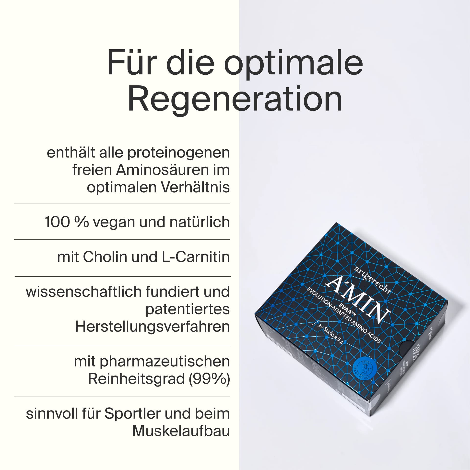 A'MIN EVAA™ Aminosäuren-Sticks von artgerecht – 30 Sticks à 5 g