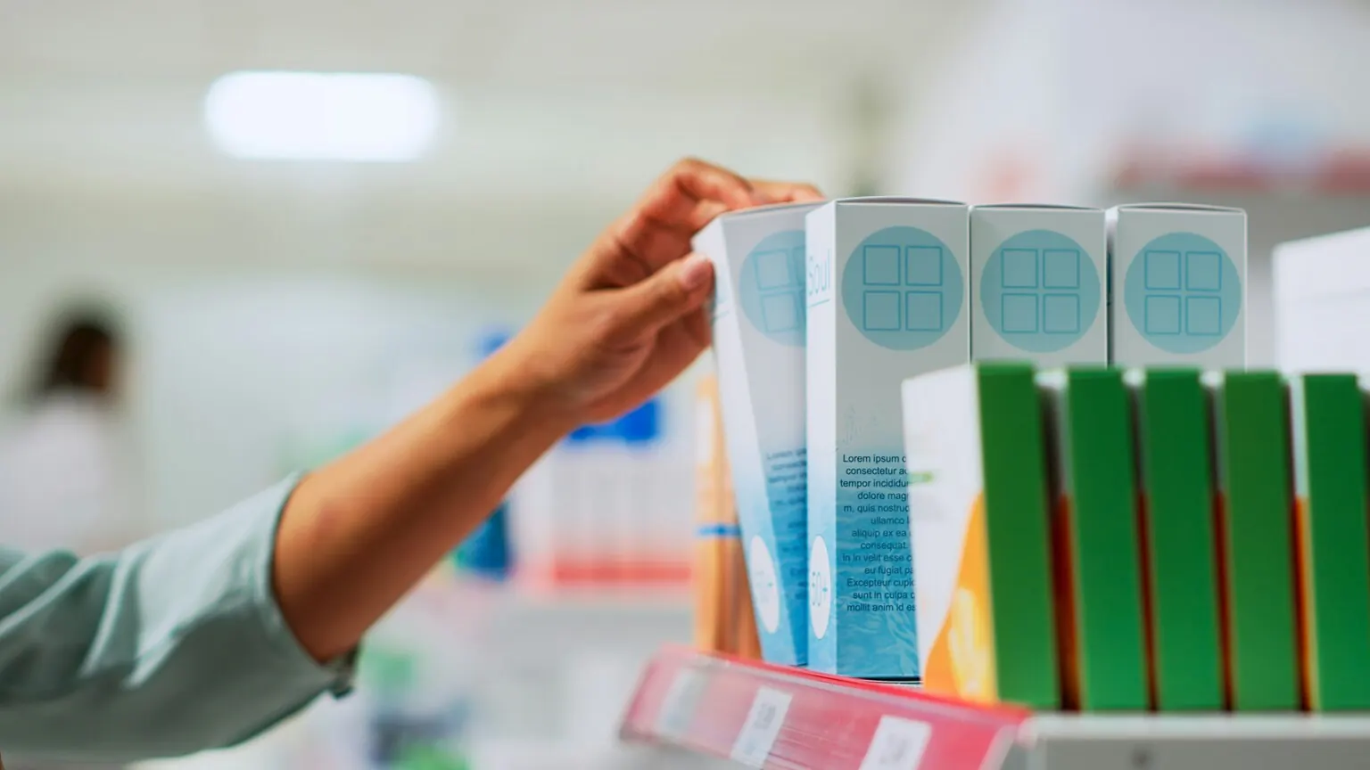 Auswahl von Gesundheitsprodukten der Shop Apotheke